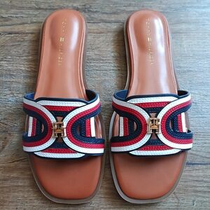 Tommy Hilfiger Red, White, & Blue Sandals Size 7.5